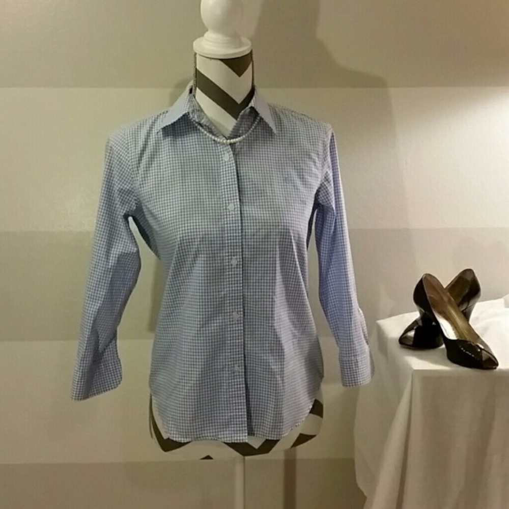 Non-iron Gingham Ralph Lauren button down