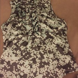 Mint green and gray top size 18