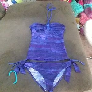 Purplish blue tankini selling for almost nothing