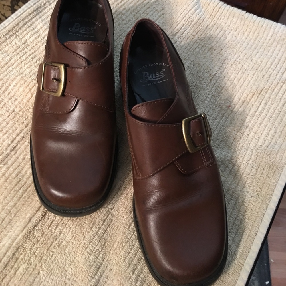 Brown Bass Leather Shoes - 7W