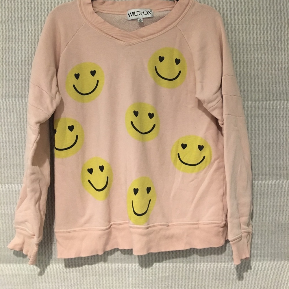 Wildfox Smiley Face Gidget sweatshirt