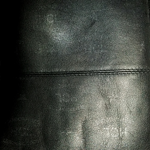 HCL black leather bag purse vintage handbag - Picture 6 of 8