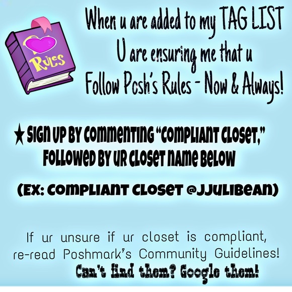 🎟 COMPLIANT CLOSET TAG LIST 🎟 - Picture 2 of 3