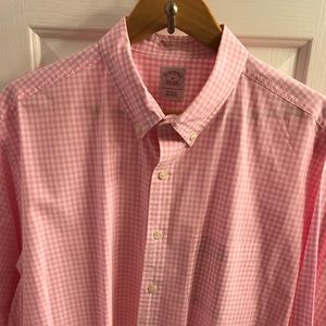 Brooks Brothers Pink Gingham Shirt