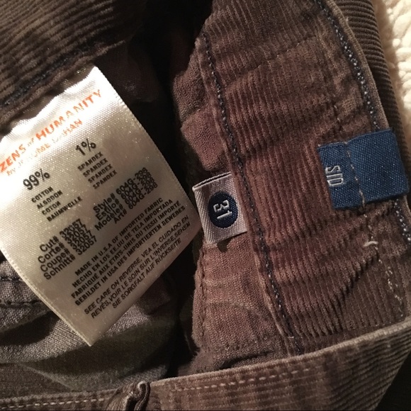 Citizens of humanity brown corduroy pants - Picture 3 of 5