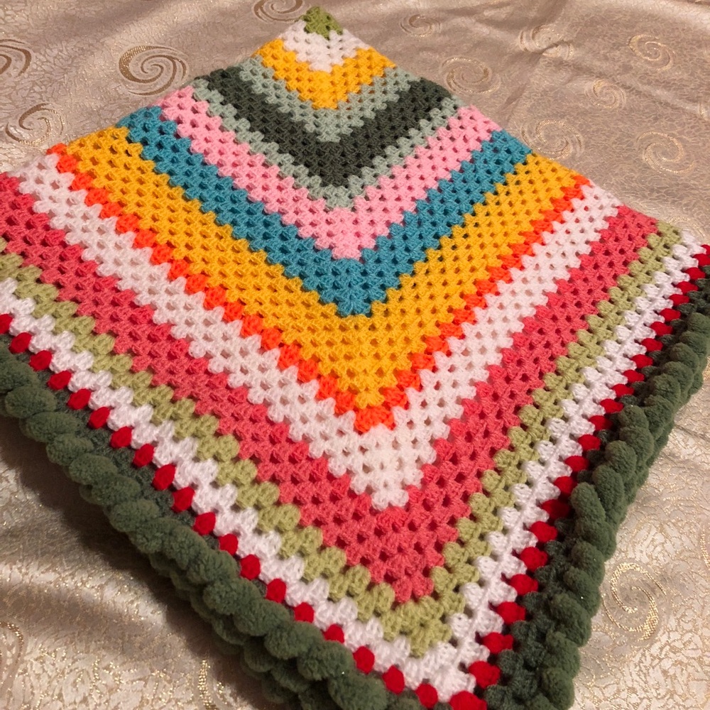 Handmade Afghan baby blanket  NWOT