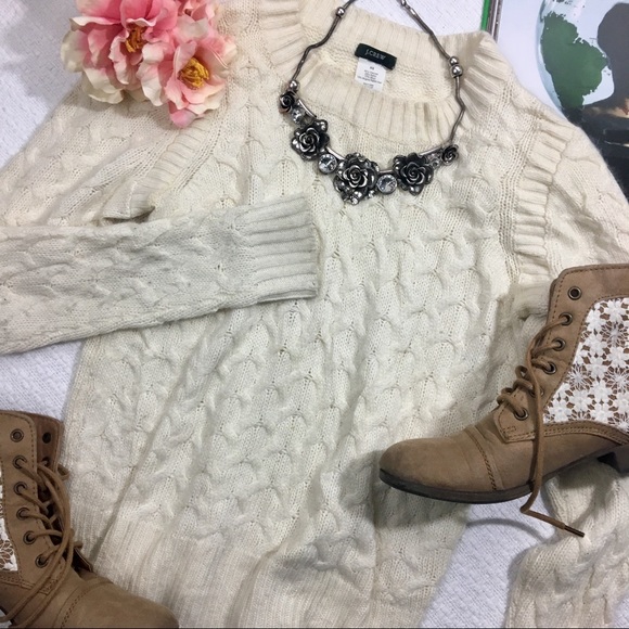 J. Crew Sweaters - CCO J. Crew cable knit pullover sweater