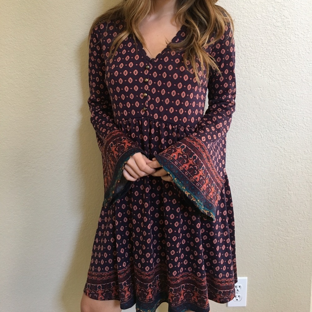 Bell Sleeve Dress