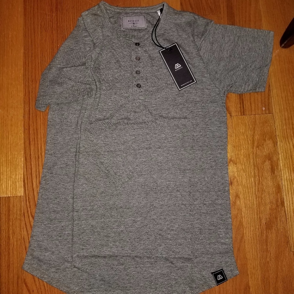 $65 ManMade Apparel Olive Green Cartwright Henley