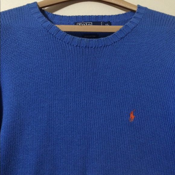 Polo Ralph Lauren Other - Polo Ralph Lauren Bright Blue crewneck Sweater