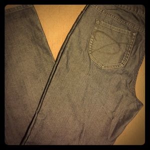 Like New!!! Silvery Dark Blue Chico’s Jeans