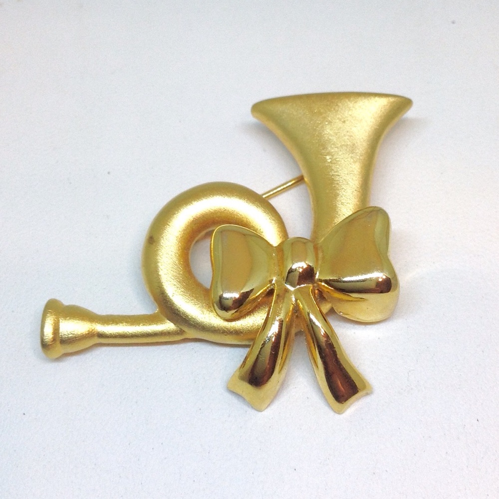 Bugle Pin Brooch