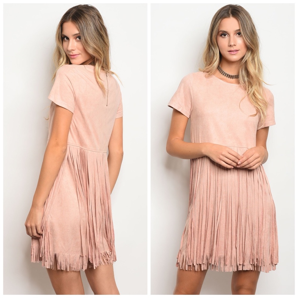 LAST One 😍❤️Faux Suede Fringe Swing Dress! - Picture 6 of 6