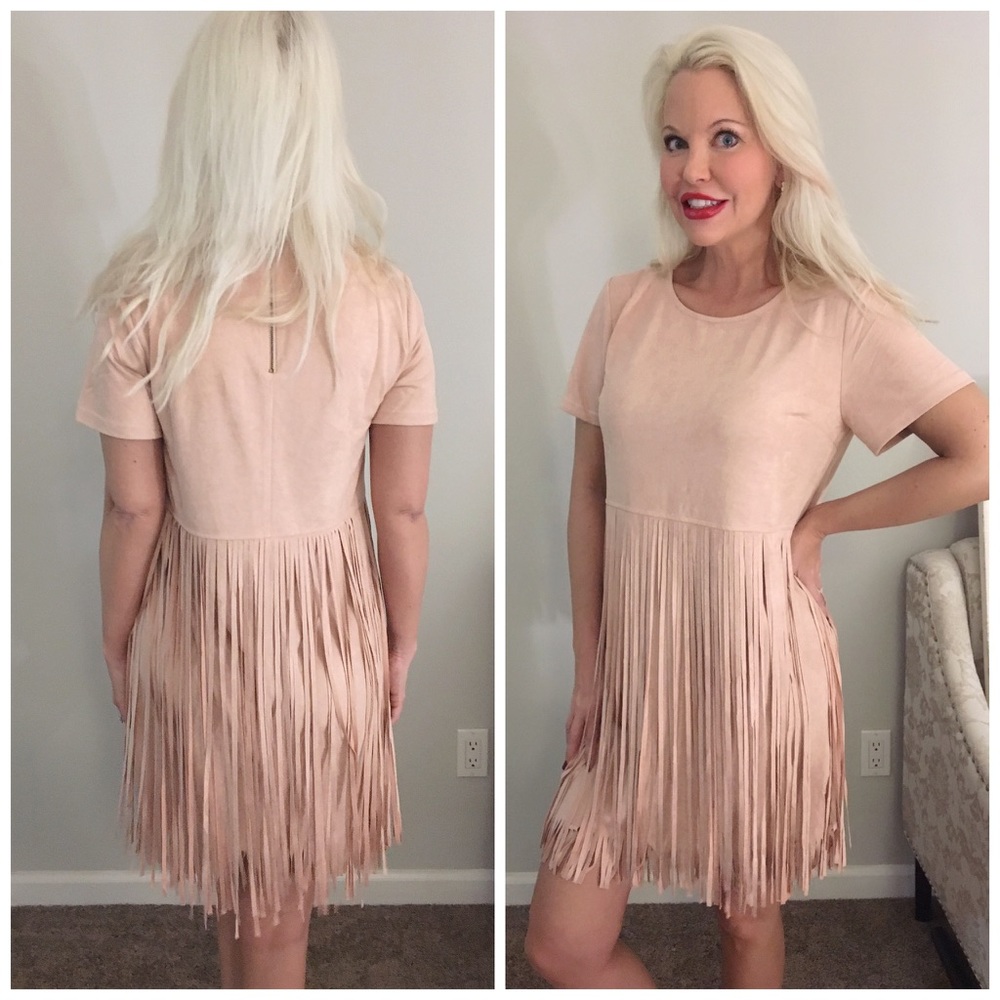LAST One 😍❤️Faux Suede Fringe Swing Dress! - Picture 4 of 6
