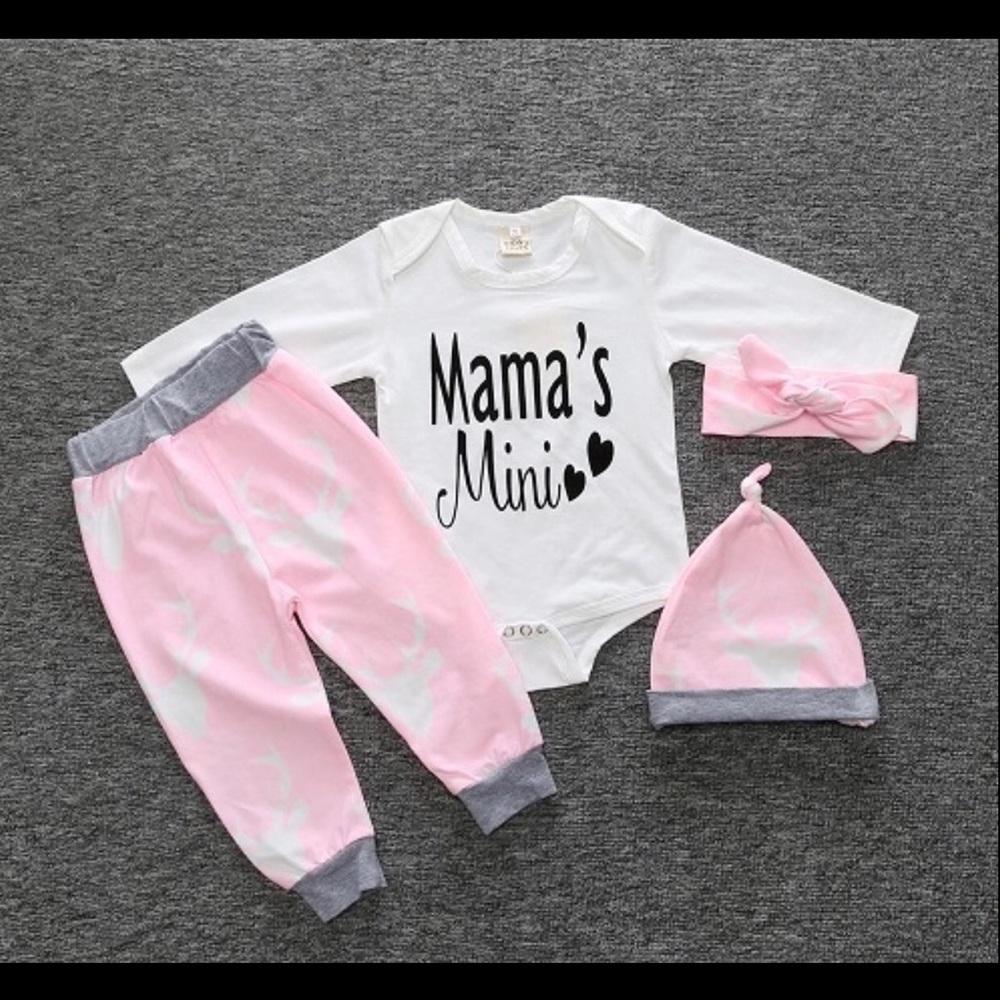 Baby Girl 4pc outfit "Mamas Mini Me"