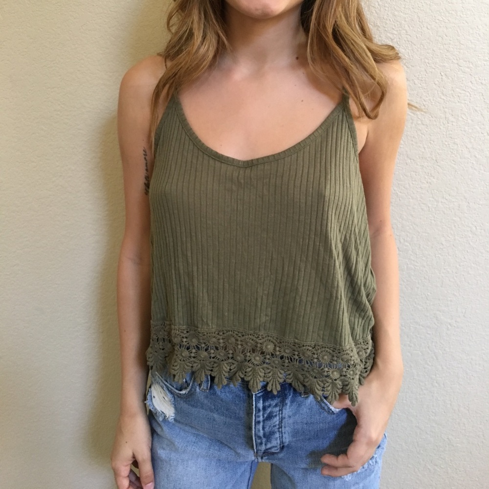 Olive Green Top