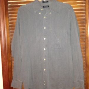 Nautica Men's Gray Corduroy Shirt Size L