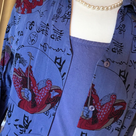 SALE Tianello Suzy Blouse/Crop Tank Top Set. NWOT - Picture 2 of 7