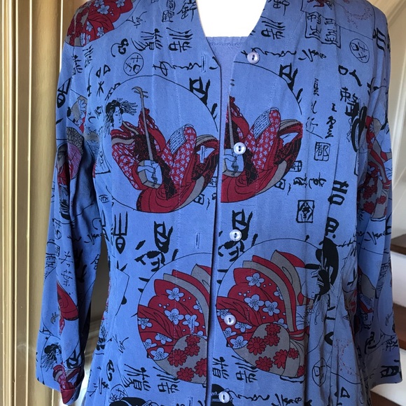 SALE Tianello Suzy Blouse/Crop Tank Top Set. NWOT - Picture 4 of 7