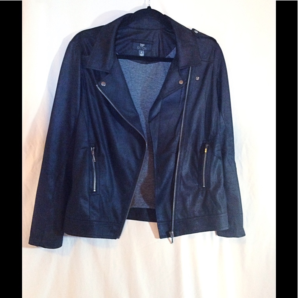 SOLD FAUX SUEDE CROPPED ASYMMETRIC ZIP MOTO JACKET