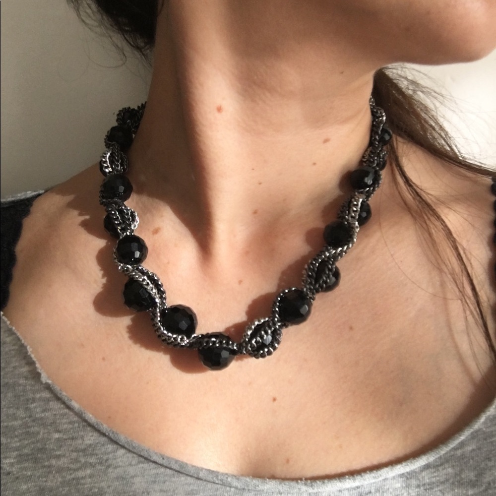 Necklace and bracelet set.