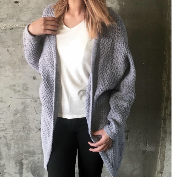 ☁️Foggy morning ☁️cardigan sky blue - Picture 3 of 7