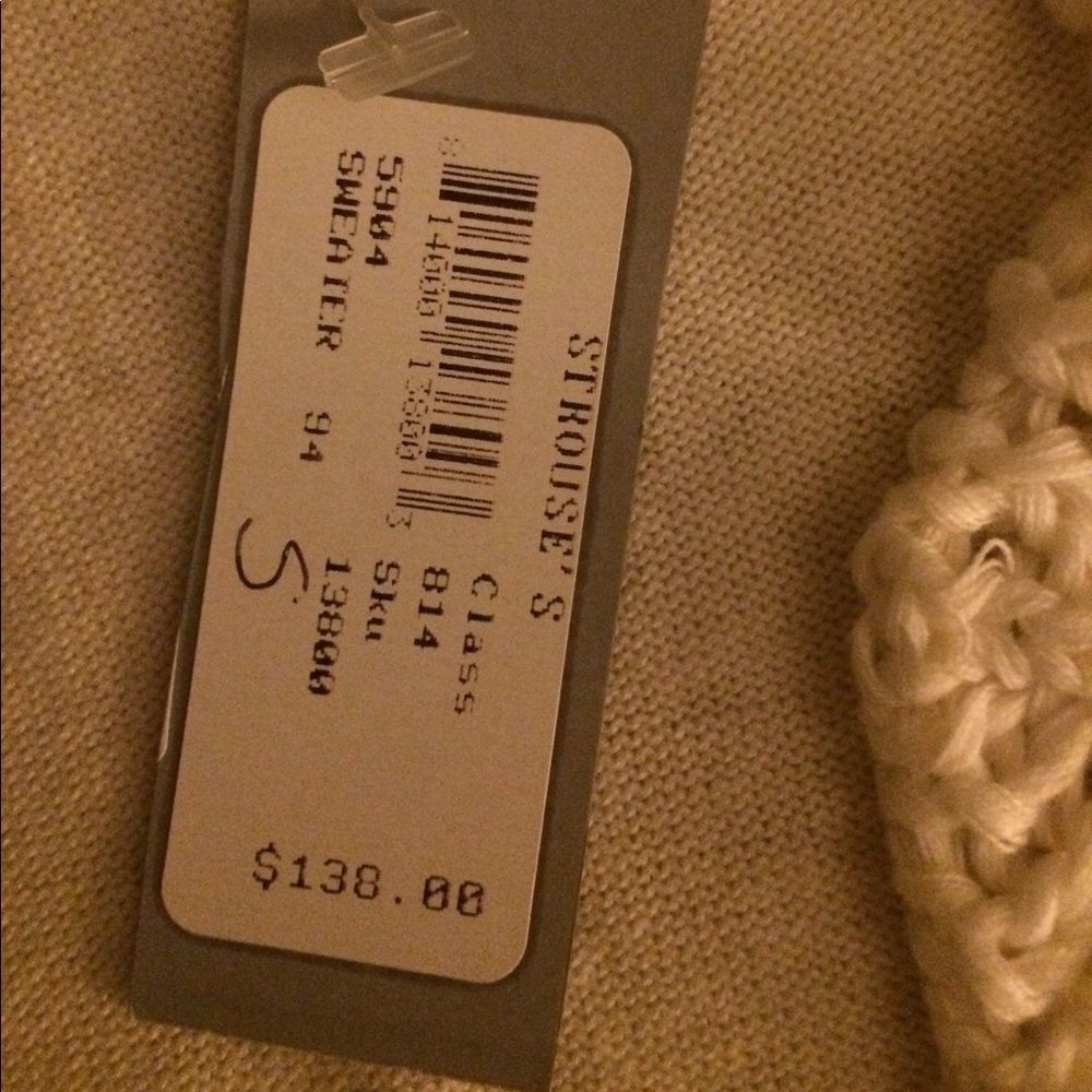 New with Tag S Cream Boutique Sweater - Picture 3 of 3