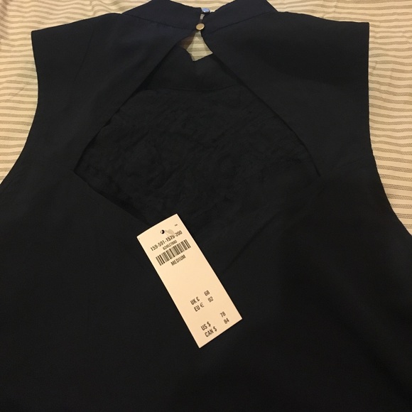 Navy blue drop waist dress - Picture 4 of 4
