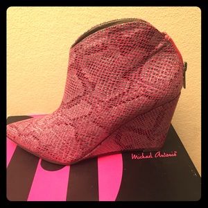 Snake Wedge Bootie