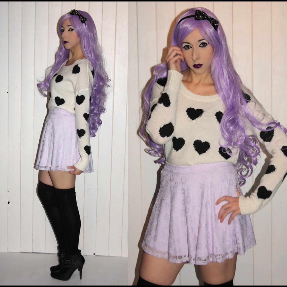 Express heart sweater