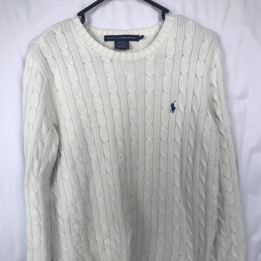 Ralph Lauren Sport Women's Sweater Size XL Cream