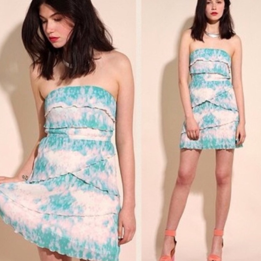 UO Kaleidoscope Collection Strapless Dress