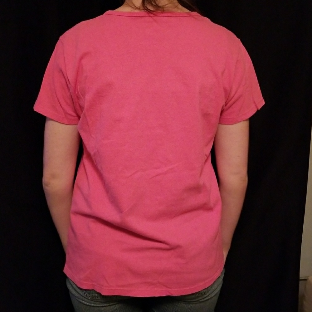 Pink Tee Shirt with Embroidered Fish - Picture 3 of 3
