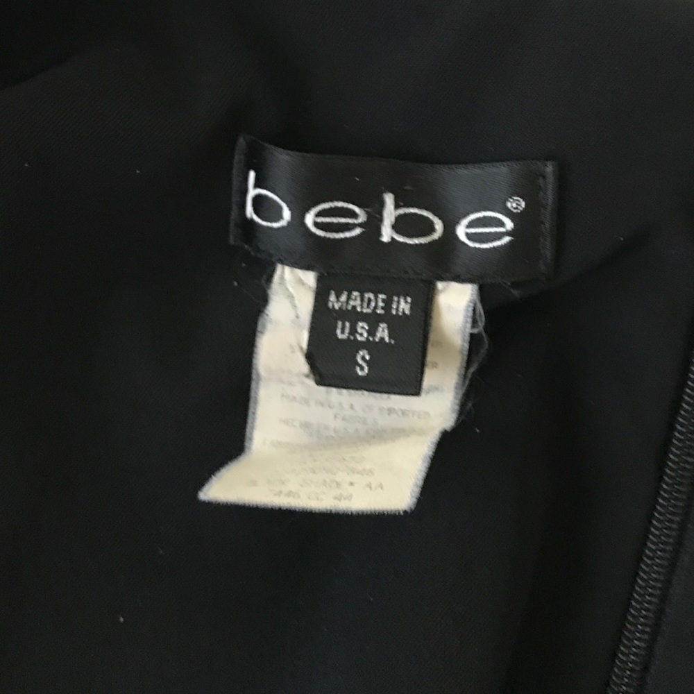 Bebe Little Black Body Con Cocktail Dress - Picture 5 of 6