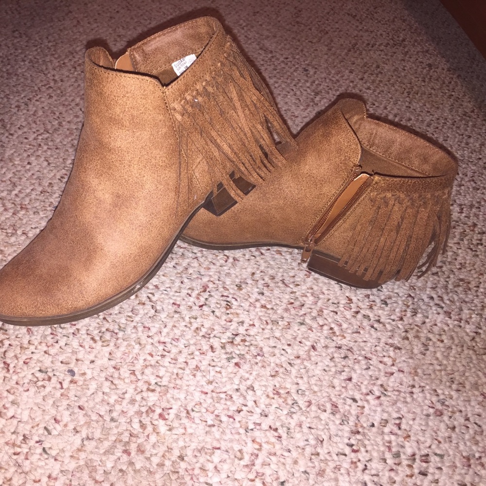 Brown booties