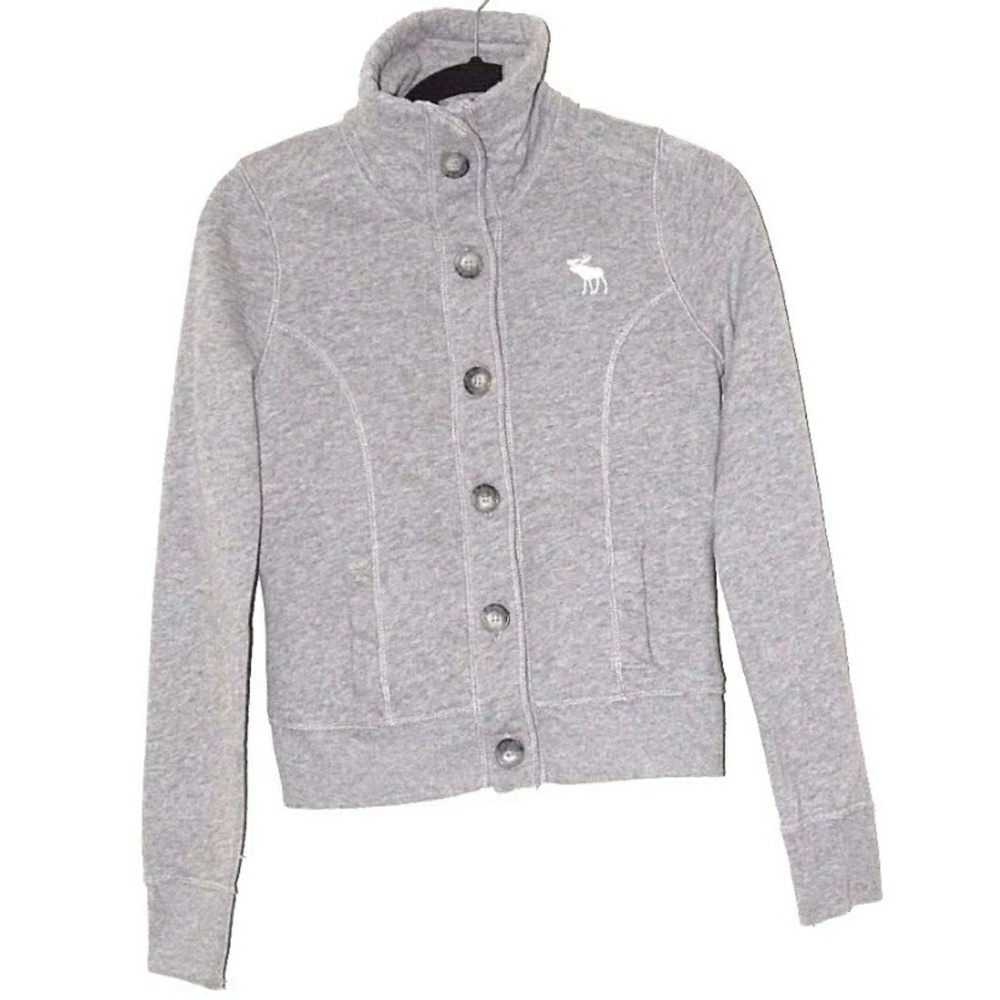 Abercrombie & Fitch Grey High Collar Coat