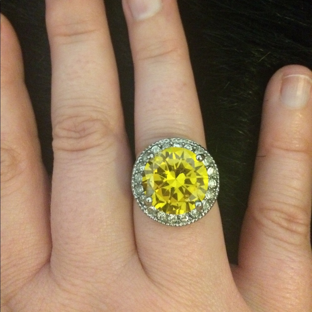 Yellow Jeweled Ring