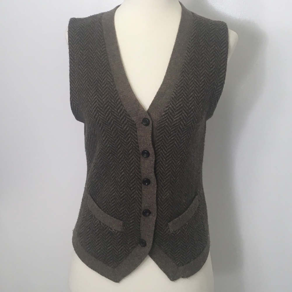 Ralph Lauren herringbone vest