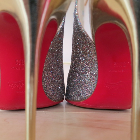 Christian Louboutin Glitter Corneille Slingbacks - Picture 6 of 8