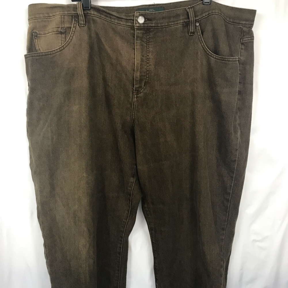 Womens Brown RALPH LAUREN JEANS Stretch PLUS 22W