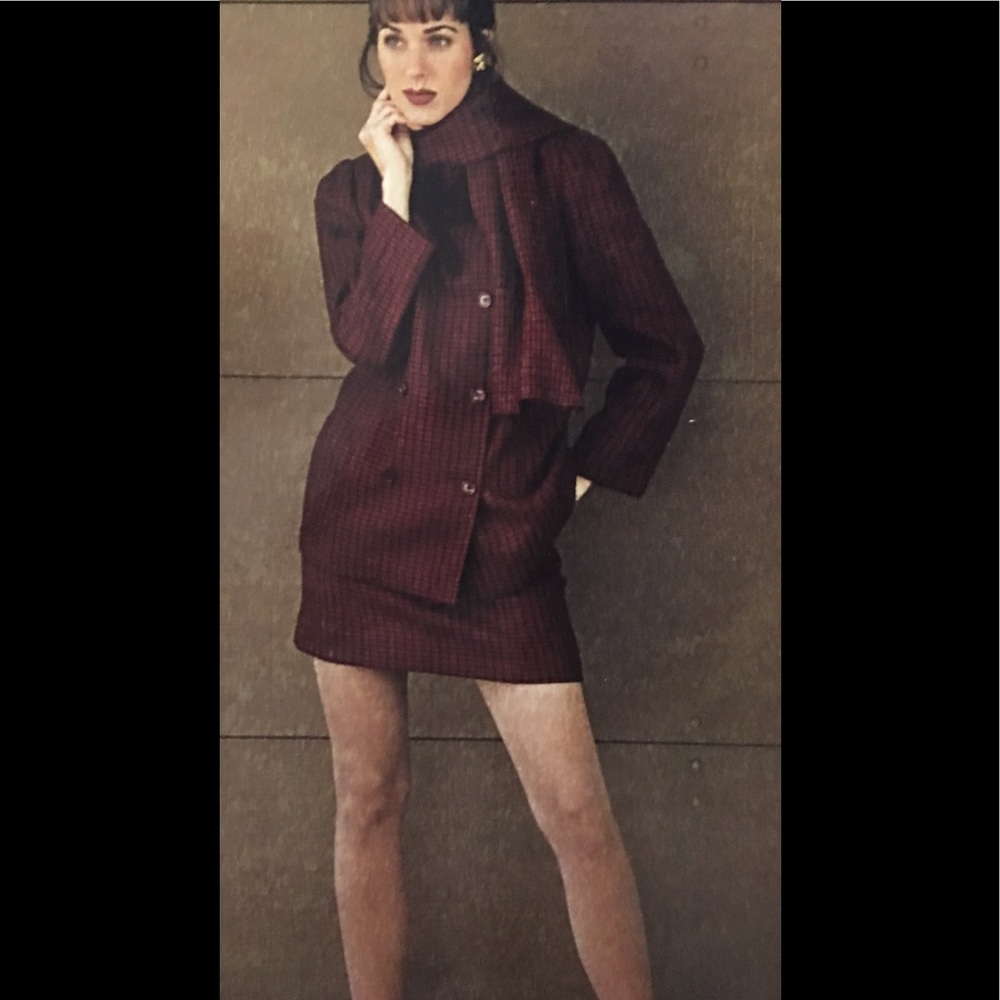 FALL TREND, SUITS SHOWN WITH MINI'S, VINTAGE