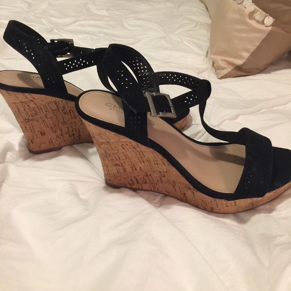 Size 7 Black Charles David wedge