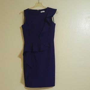 Purple ruffle dress