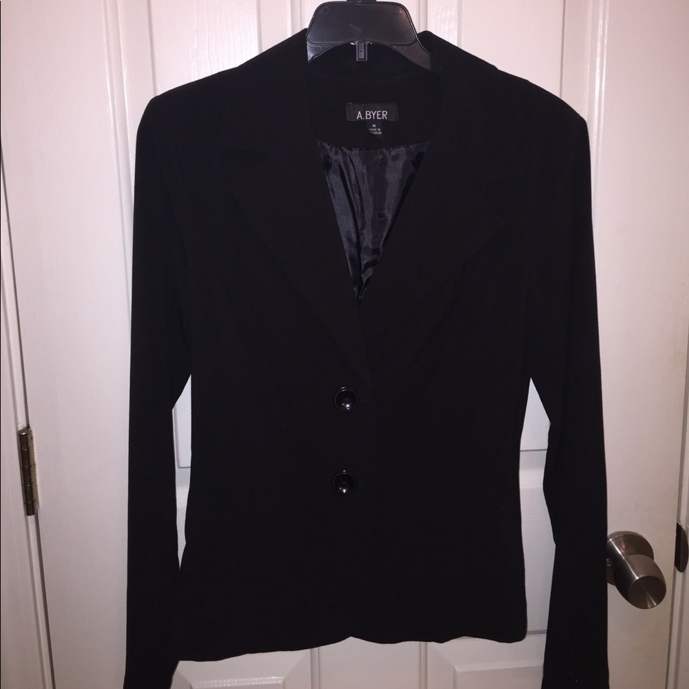 Black suit jacket