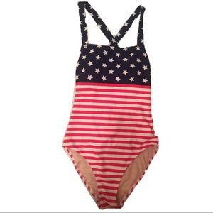 American Flag One Piece Bathing Suit