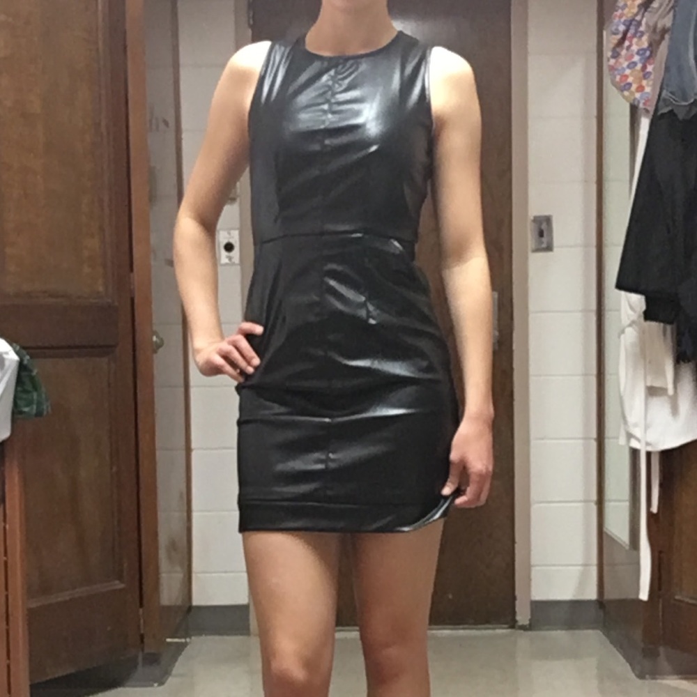 Black Leather Dress