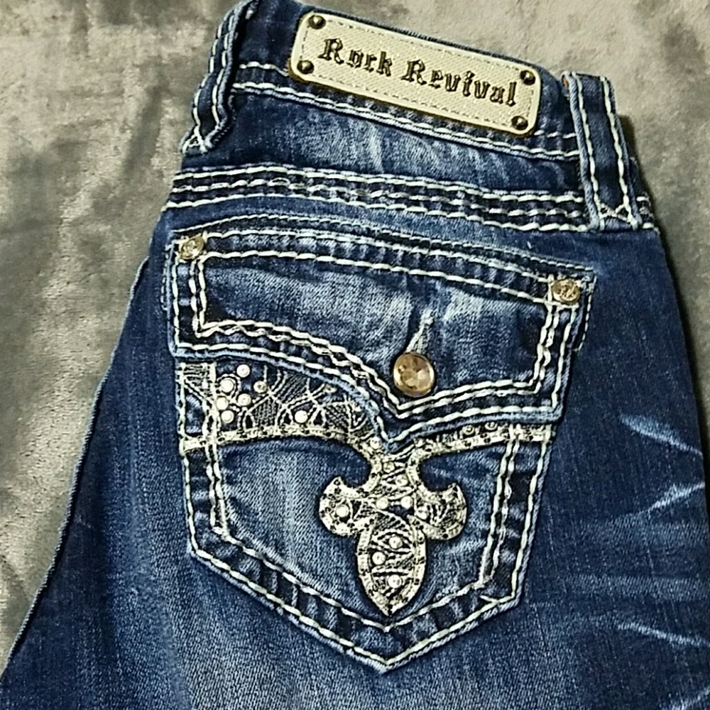 ROCK REVIVAL BERRY STRAIGHT 29X30