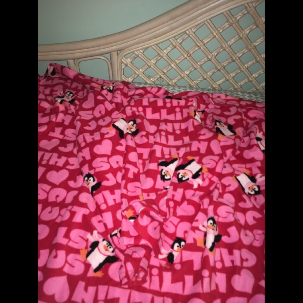Pink Penguin Snuggie/Blanket
