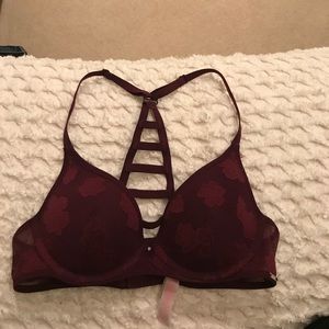 Pink | Maroon Lace bra