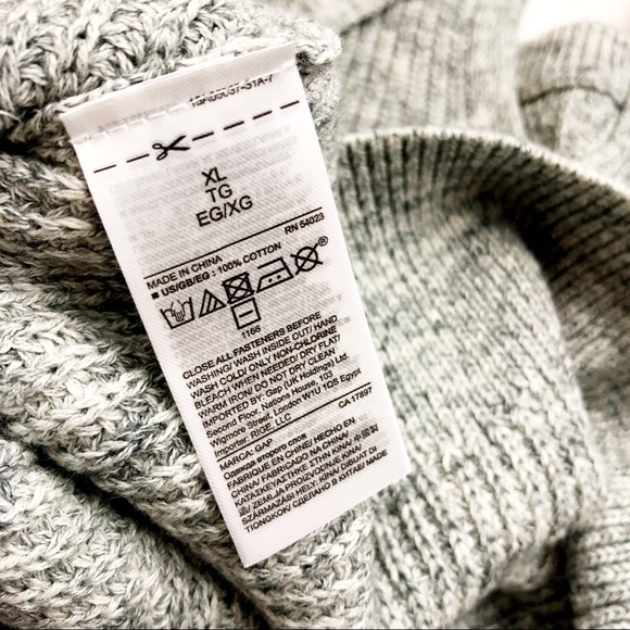 Gray Chunky Ribbed Keyhole Back Sweater - Picture 6 of 8